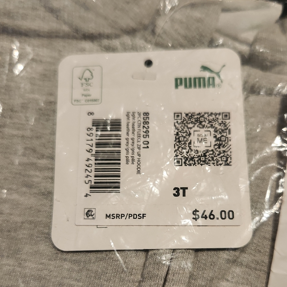 Puma Classic Gray Toddler Tee